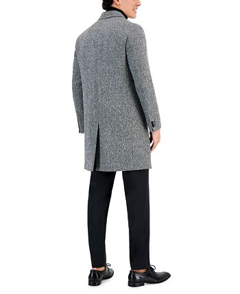 HUGO Men s Migor Slim Fit Melange Wool Overcoat Macy s