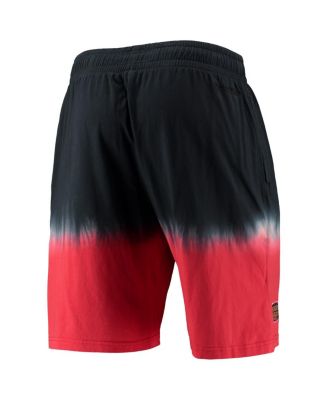 Men's Black, Red Chicago Bulls Hardwood Classic Authentic Shorts