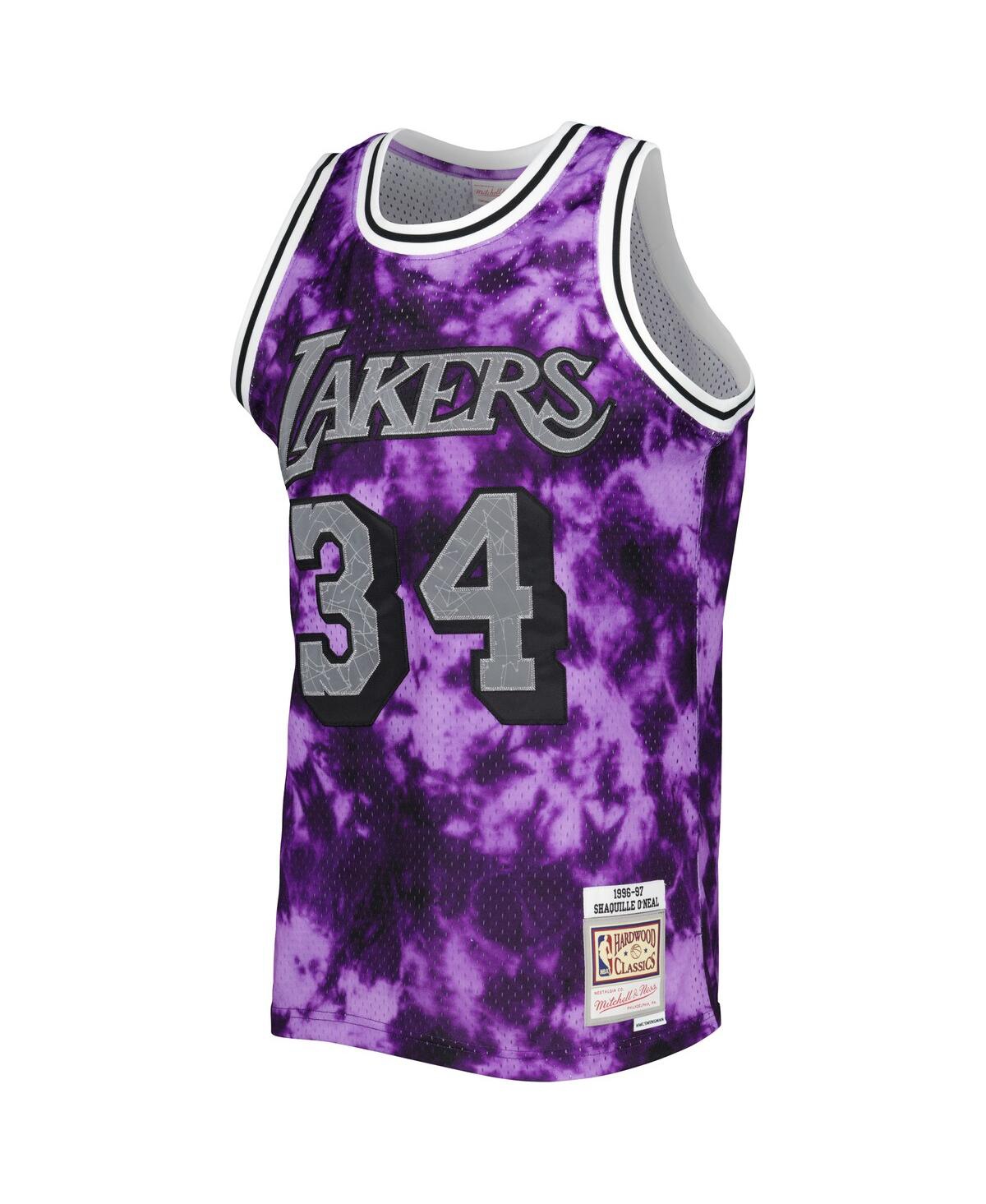 Men's Mitchell & Ness Shaquille O'NealLos Angeles Lakers 1996-97 Galaxy Swingman Jersey - Purple
