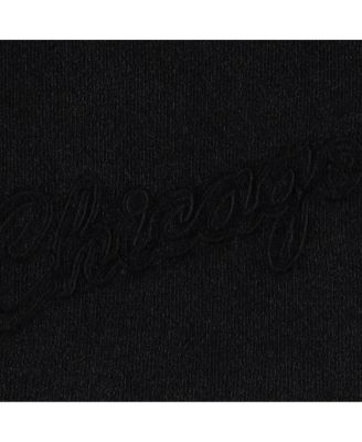 Men's Black Chicago Bulls French Terry Tonal Fleece Shorts