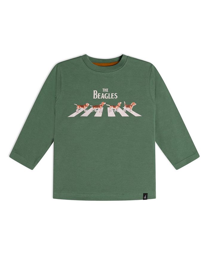 Baby Boy Long Sleeve Top Dark Ivy Green With The Beagles Dog Print Macys Boys Clothing Shirts Long sleeved Shirts 