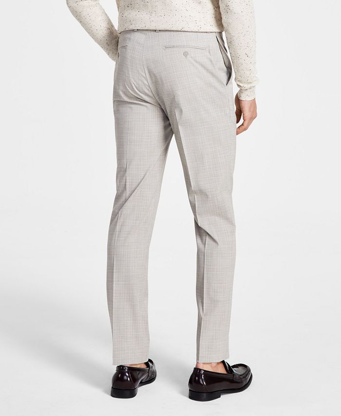 Calvin Klein Men's SlimFit Plaid Performance Dress Pants Macy's