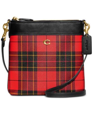 Plaid Kitt Crossbody with exterior pocket