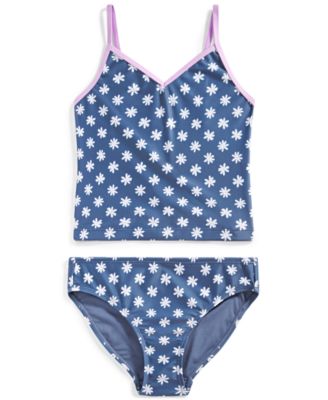 ID Ideology - Toddler & Little Girls Ditsy Daisy Tankini Swimsuit Set