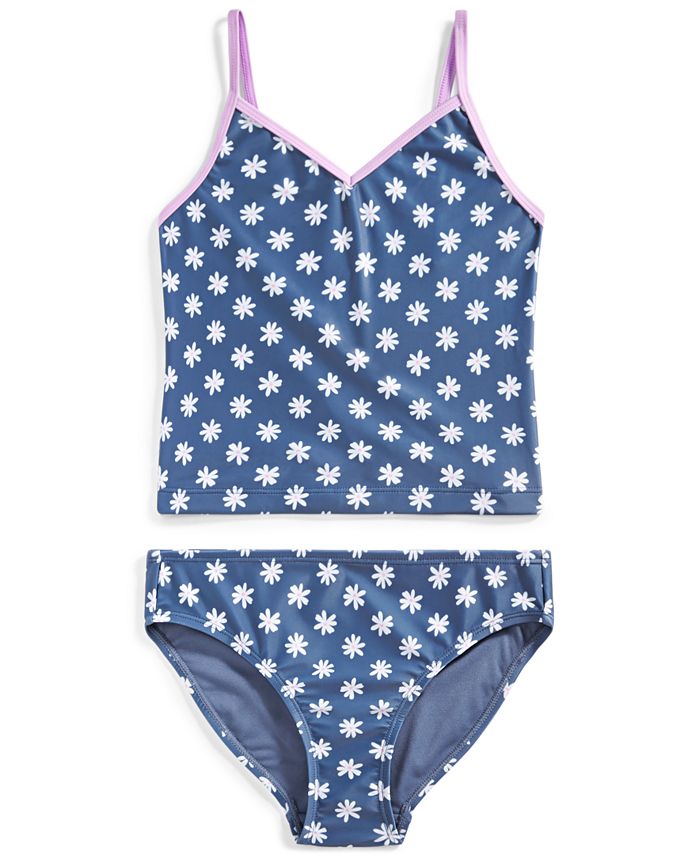 ID Ideology Big Girls Ditsy Daisy Tankini Swimsuit Set, Created for ...