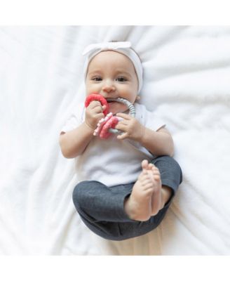 Baby Girls Three Textured Gripping Teething Charms