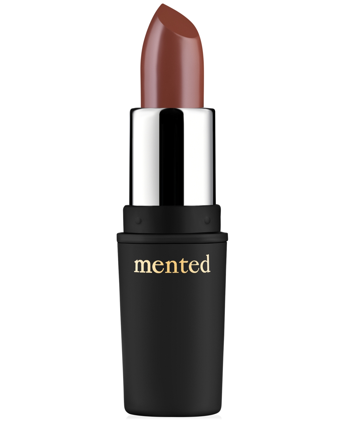 Mented Cosmetics Semi-matte Lipstick In Brown Bare- Medium Brown With Hint Of Pi