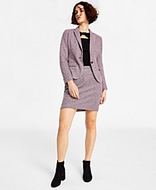 Women's Cutout Sweater, Tweed Blazer & Skirt, Created for Macy's