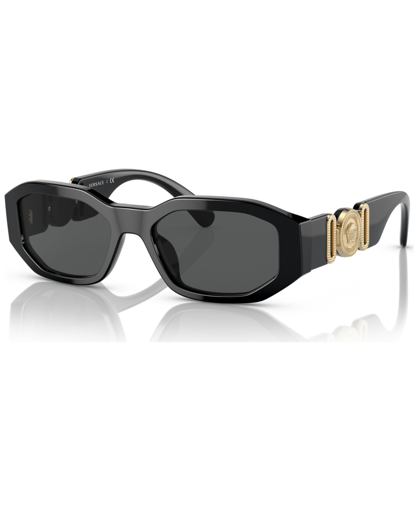 Детские солнцезащитные очки Versace Irregular Sunglasses, 0VK4429U (Ages 7-10), цвет: Чёрный — фото 1