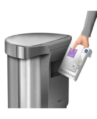 Semi-Round Sensor Trash Can, 45 Liters