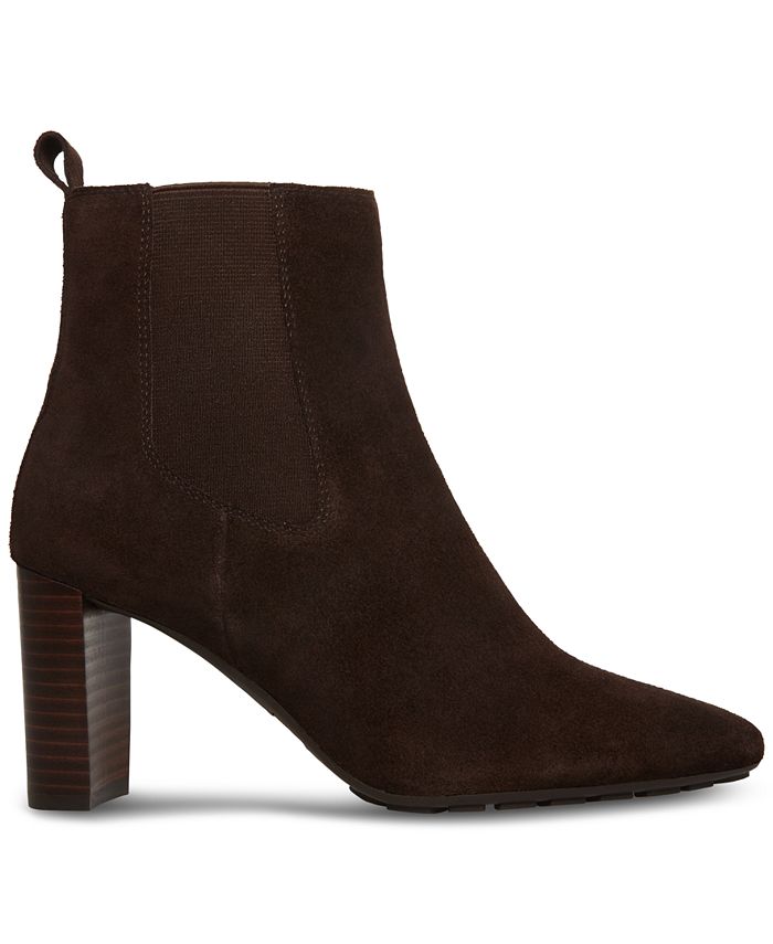Aqua College Women's Nancy Nubuck Waterproof Booties Brown Size 11 M