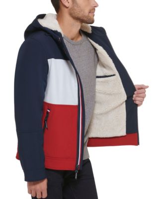 Men's Sherpa-Lined Softshell Hooded Jacket