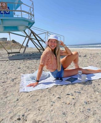 100% Organic Cotton, Sand Resistant, Sunset Beach Towel, 36" x 70"