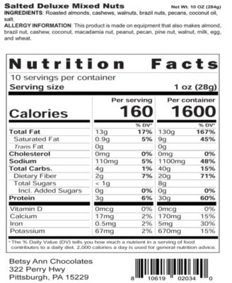 12oz Fancy Milk Chocolate Meltaways, &amp; 10oz Deluxe Mixed Nuts Gift Bundle, Approximately 112 Pieces