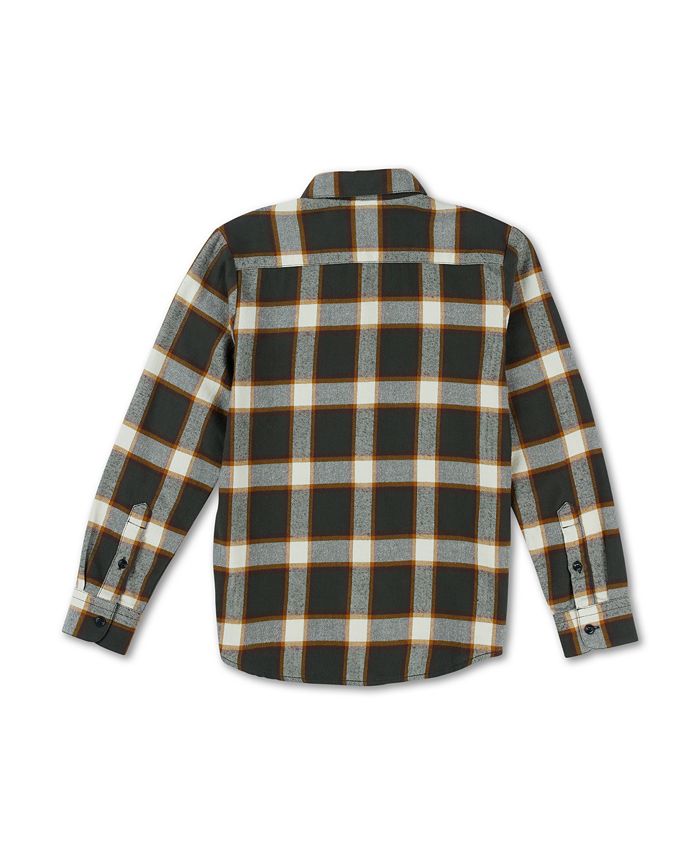 Volcom Caden Plaid Long Sleeve Shirt Blueberry main image 1