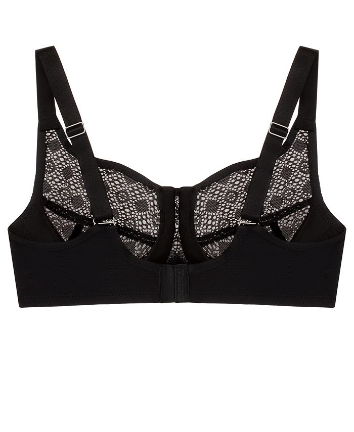 Glamorise Plus Size Full Figure Wonderwire Lace Comfort Bra Macy's