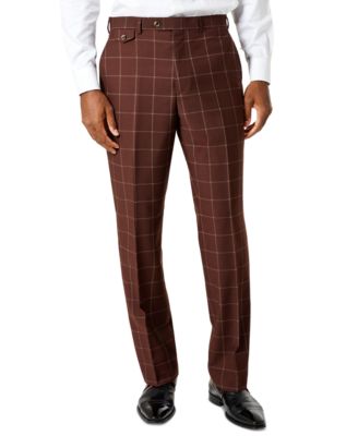 Tayion Collection - Men's Classic-Fit Wool Suit Pants