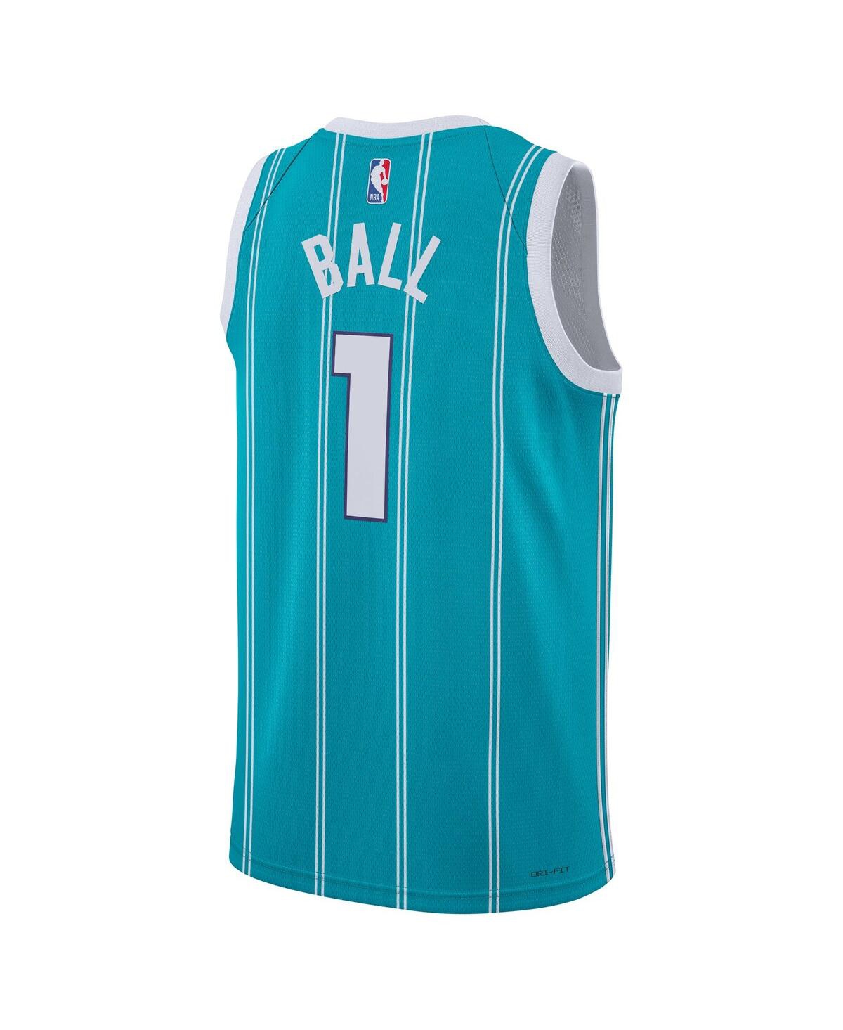 Men's and Women's Nike Lamelo BallCharlotte Hornets Swingman Jersey - Icon Edition - Teal