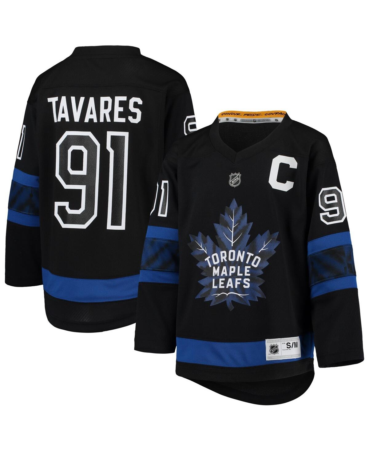 Youth Boys John TavaresToronto Maple Leafs Alternate Replica Player Jersey - Black