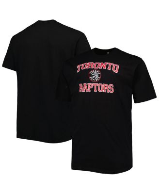 Men's Black Toronto Raptors Big and Tall Heart and Soul T-shirt