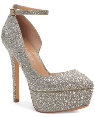 Jessica Simpson Women's Ormanda Embellished Platform Pumps - Macy's