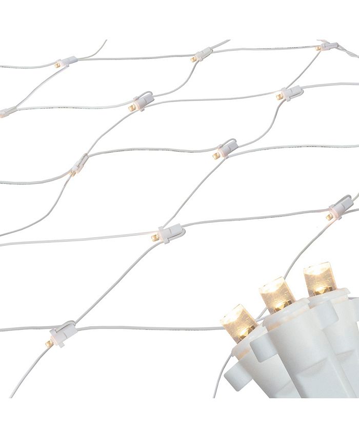 Northlight Warm Led Wide Angle Net Style Christmas Lights With Wire