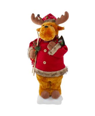 Lighted and Animated Musical Moose Christmas Figure, 24"