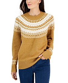 Women's Fair Isle Crewneck Sweater, Created for Macy's