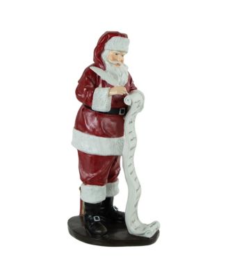 Santa With Naughty or Nice List Christmas Decoration, 14.5"