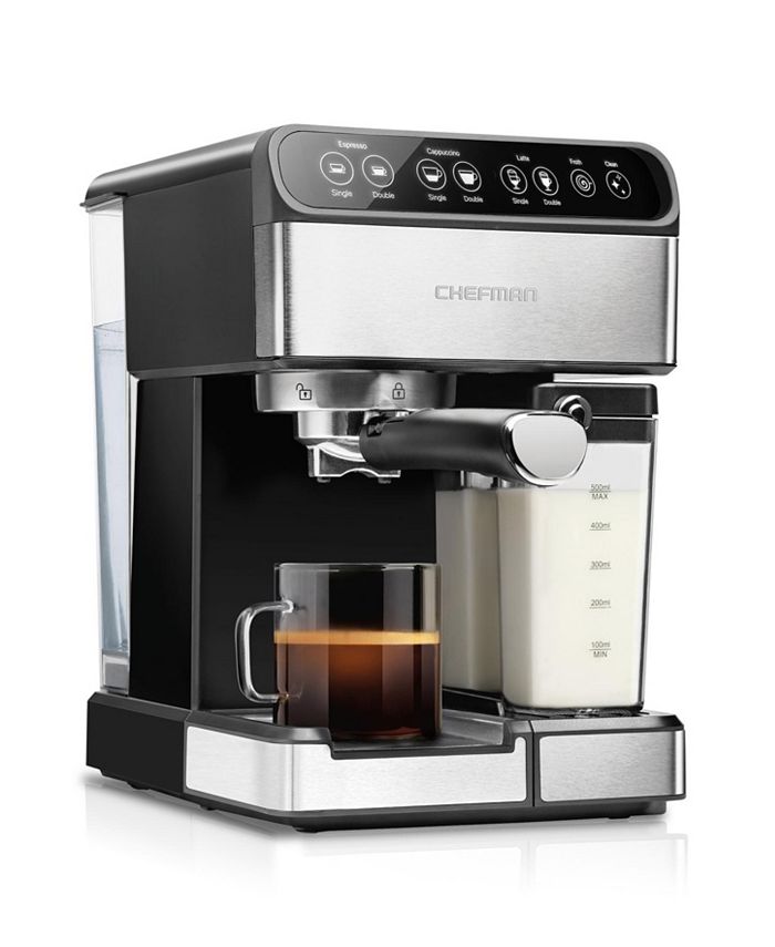Chefman Barista Pro Espresso Machine, New, Stainless Steel, 1.8