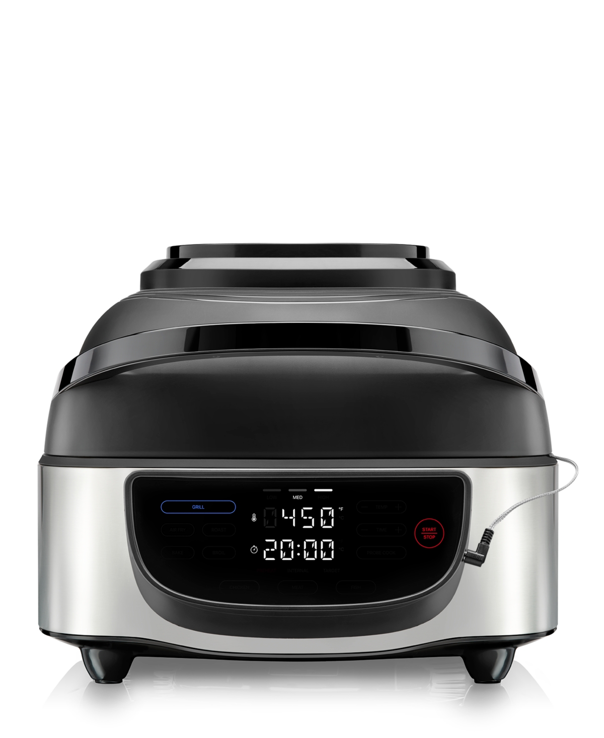 Chefman 7.4-Quart Indoor Grill Air Fryer with Temperature Probe