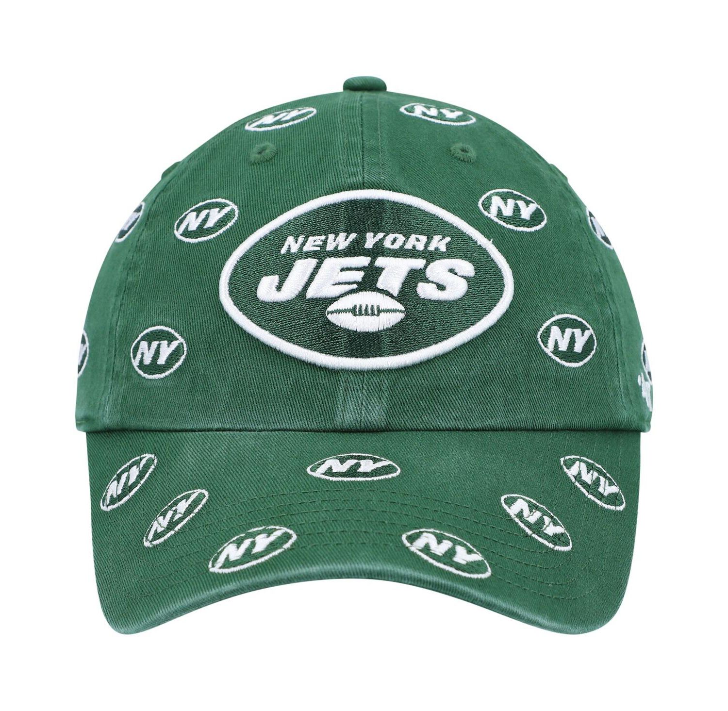 Women's '47 Green New York Jets Confetti Clean Up Adjustable Hat