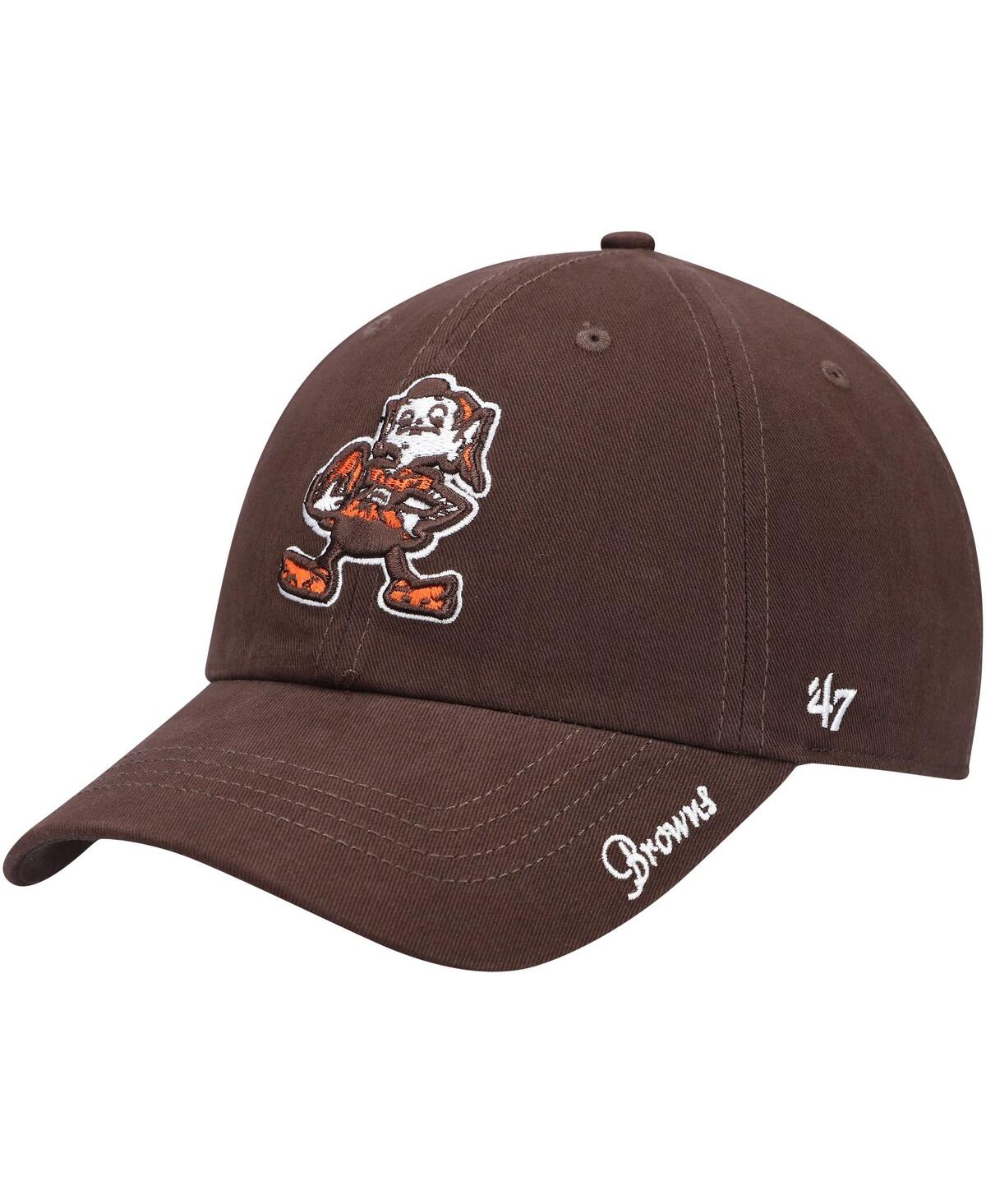 47 Brand Women's '47 Brown Cleveland Browns Miata Clean Up Legacy Adjustable Hat In Brown