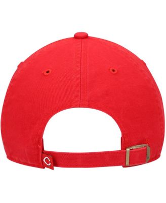 Youth Unisex Red Cincinnati Reds Team Logo Clean Up Adjustable Hat