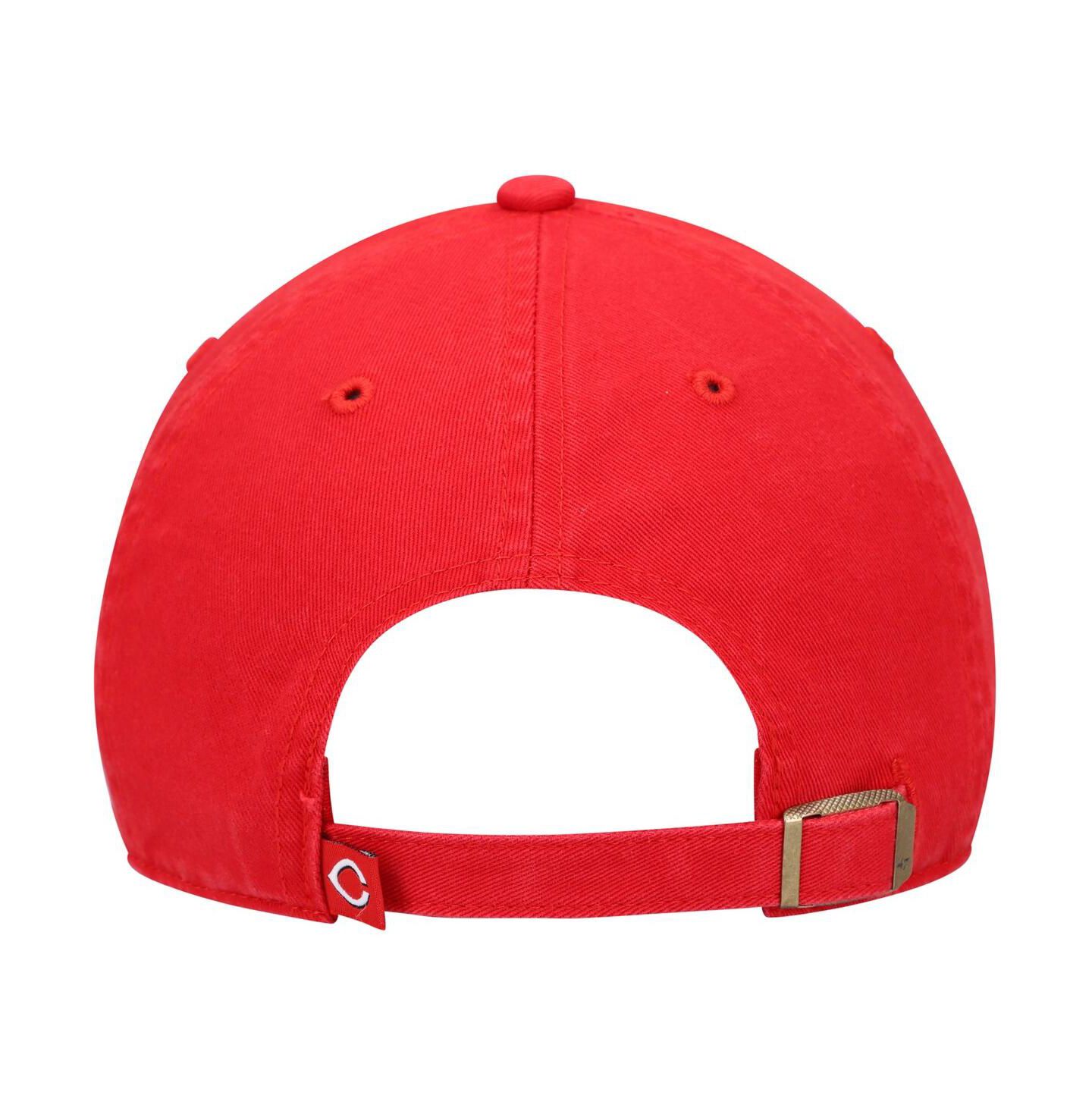 Детская кепка '47 Brand Youth Unisex Red Cincinnati Reds Team Logo Clean Up Adjustable Hat — фото 5