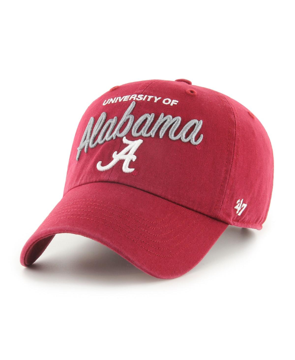 47 Brand Women's '47 Crimson Alabama Crimson Tide Phoebe Clean Up Adjustable Hat In Red