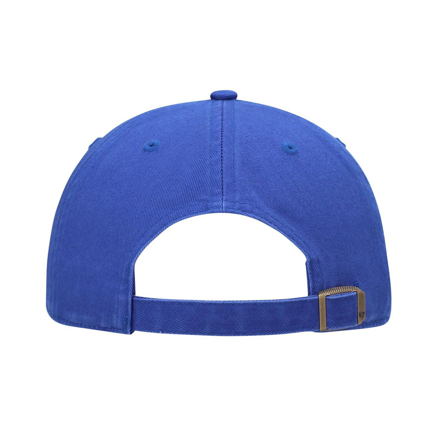 Men's Royal Golden State Warriors Clean Up Wordmark Adjustable Hat