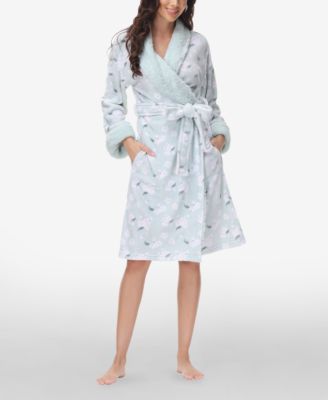 Women's Printed Plush Robe
