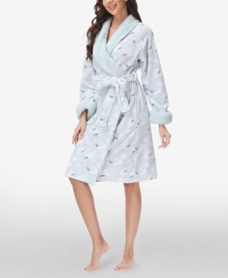 Women's Printed Plush Robe