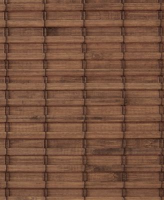 Bamboo Light Filtering Roman Shade, Single Panel for Bedroom, light filtering 100% Natural bamboo window Roman Shades for Living Room, Width 29 length 64 inches, Cordless Lift/Pull Teak Window Panel