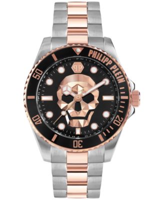 Philipp Plein - Men's The Skull Two Tone Stainless Steel Bracelet Watch 44mm