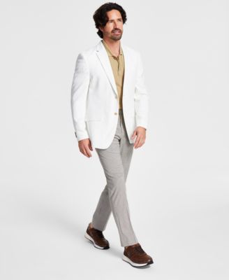 Tommy Hilfiger - Men's Modern-Fit White Weave Sport Coat