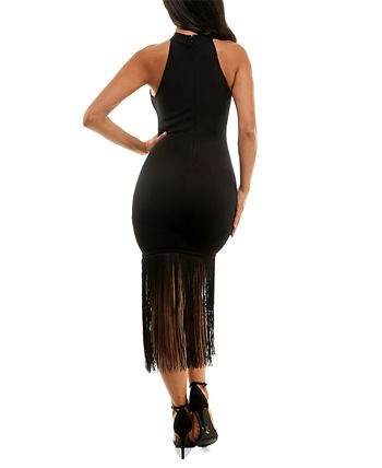 Bebe fringe dress hotsell