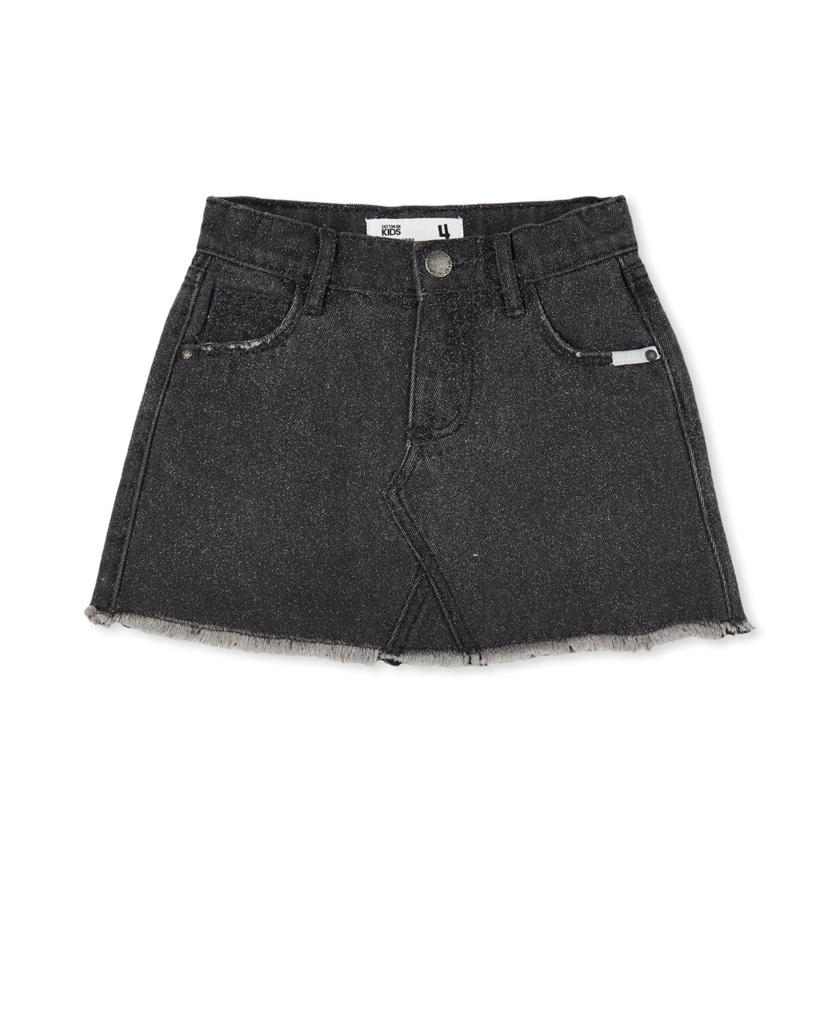 Black jean skirt toddler 2025