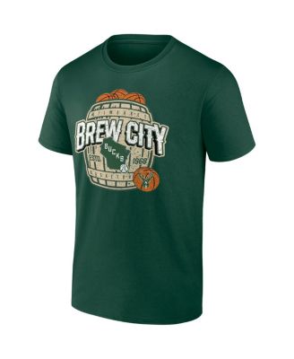 Men's Hunter Green Milwaukee Bucks Brew City Hometown Collection T-shirt