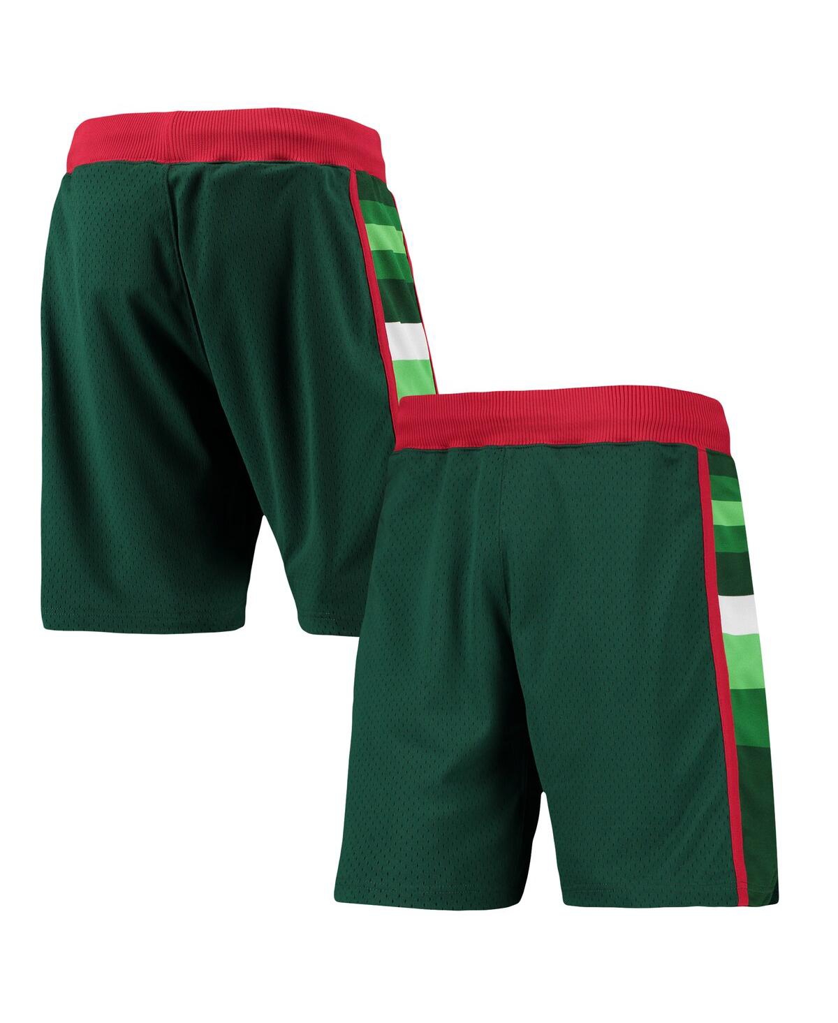 Mitchell & Ness Milwaukee Bucks 83-84 Authentic Road Shorts In Green