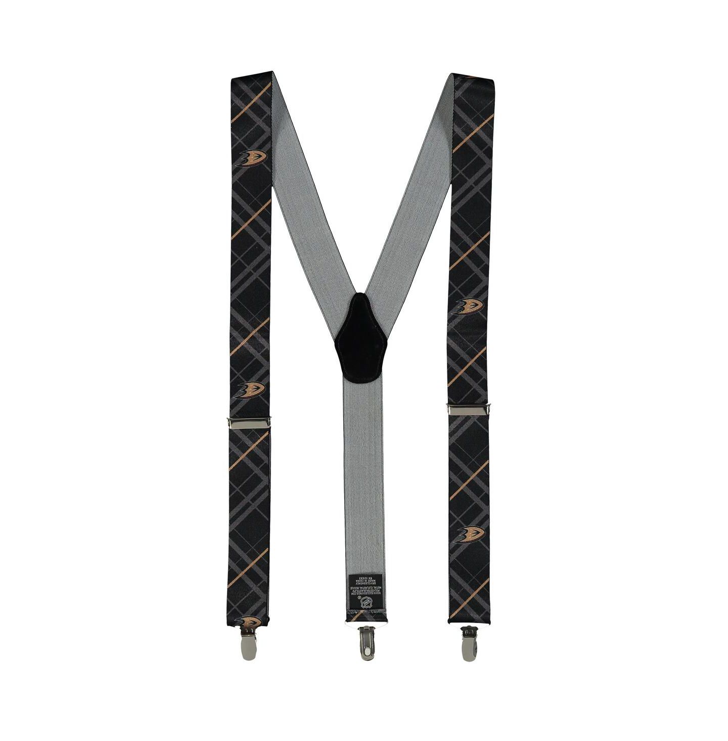 Мужские подтяжки Eagles Wings Black Anaheim Ducks Suspenders — фото 1