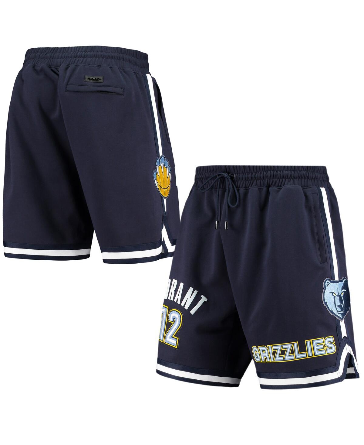 PRO STANDARD MEN'S PRO STANDARD JA MORANT NAVY MEMPHIS GRIZZLIES TEAM PLAYER SHORTS 