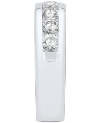 Men's Lab Grown Diamond Band (1-1/2 ct. t.w.) in 10k White Gold