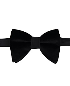 Men's Oversized Velvet Solid Bow Tie, Created for Macy's